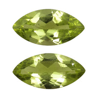 Peridot Set of 2 (Mrq 10x5 mm) 1.74 ctw Loose gemstone
