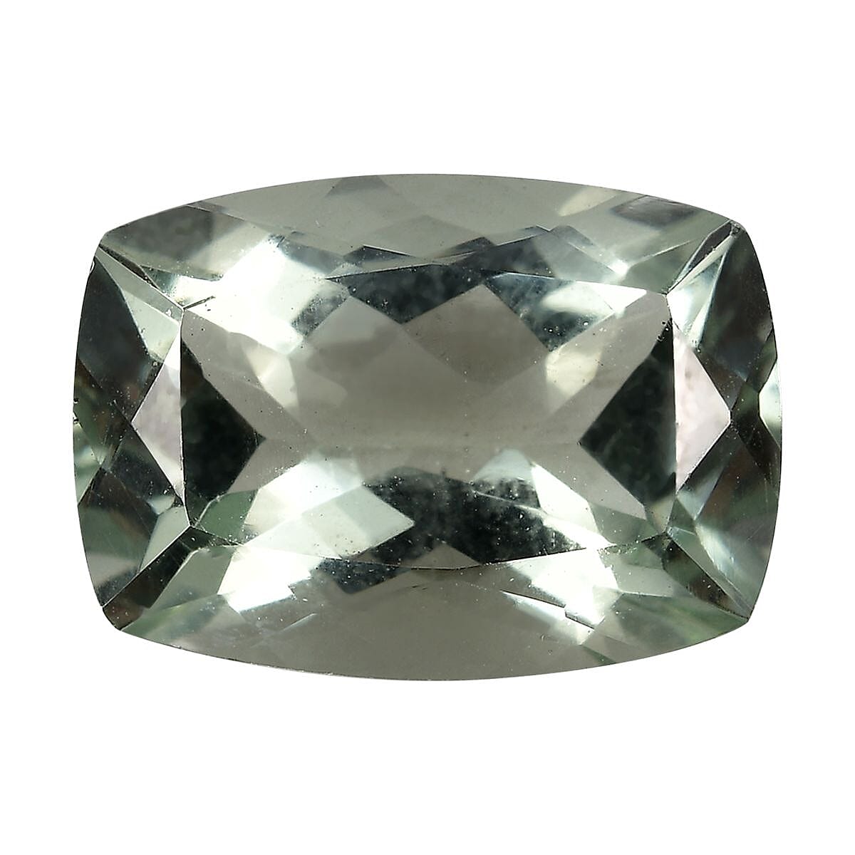 Montezuma Prasiolite (Cush 14x10 mm) 5.48 ctw Loose Gemstone