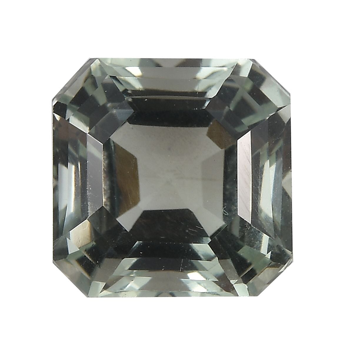 Asscher Cut AA Montezuma Prasiolite (Oct 10x10 mm) 4.52 ctw