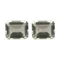 Montezuma Prasiolite Set of 2 (Oct 10x8 mm) 5.52 ctw Loose Gemstone - Sticky add to cart bar