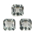 Asscher Cut Montezuma Prasiolite Set of 3 (Oct 6x6 mm) 3.00 ctw Loose Gemstone - Sticky add to cart bar