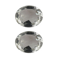 Montezuma Prasiolite Set of 2 (Ovl 9x7 mm) 2.94 ctw Loose Gemstone