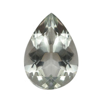 Montezuma Prasiolite (Pear 14x10 mm) 4.23 ctw Loose Gemstone