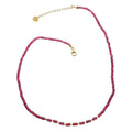 Iliana 18K Yellow Gold AAA Ofiki Rubellite Beaded Necklace 18-20 Inches 40.00 ctw - Sticky add to cart bar