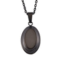 Dog Tag Pendant Necklace (24 Inches) in ION Plated Black Stainless Steel - Sticky add to cart bar