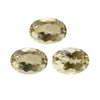 Green Gold Quartz Set of 3 (Oval 7x5 mm) 2.08 ctw Loose gemstone