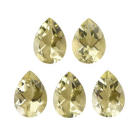 Green Gold Quartz Set of 3 (Pear 7x5 mm) 2.94 ctw Loose gemstone