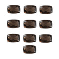Brazilian Smoky Quartz Set of 10 (Cush 6x4 mm) 4.25 ctw Loose gemstone - Sticky add to cart bar