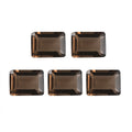 Brazilian Smoky Quartz Set of 5 (Oct 8x6 mm) 6.90 ctw Loose gemstone - Sticky add to cart bar