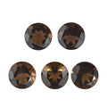 AA Brazilian Smoky Quartz Set of 5 (Rnd 7 mm) 5.37 ctw Loose gemstone - Sticky add to cart bar