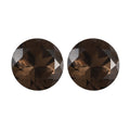 Brazilian Smoky Quartz Set of 2 (Rnd 8 mm) 2.88 ctw Loose gemstone - Sticky add to cart bar