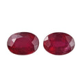 Niassa Ruby (FF) Set of 2 (Oval 7x5 mm) 2.11 ctw Loose gemstone - Sticky add to cart bar