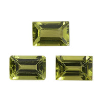 Hebei Peridot Set of 3 (Bgt 6x4 mm) 1.68 ctw Loose gemstone