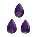 AA African Amethyst Set of 3 (Pear 6x4 mm) 1.01 ctw Loose gemstone - Sticky add to cart bar