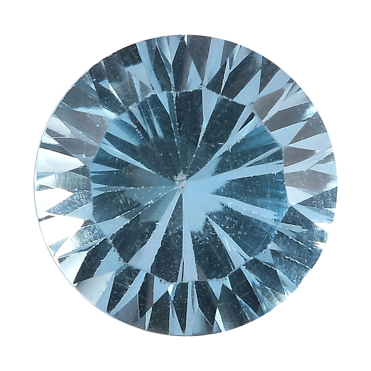 AA Swiss Blue Topaz (Rnd 12 mm) 6.20 ctw Loose gemstone
