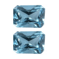 Radiant Cut Swiss Blue Topaz Set of 2 (Oct 7x5 mm) 2.05 ctw Loose gemstone - Sticky add to cart bar