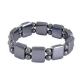 Terahertz Cushion Block and Beaded Stretch Bracelet 154.00 ctw - Sticky add to cart bar