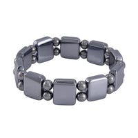 Terahertz Cushion Block and Beaded Stretch Bracelet 154.00 ctw