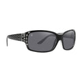 SolarX Black Greek Pattern UV400 Protection Sunglasses with Rhinestones - Sticky add to cart bar