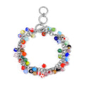 Multi Color Murano Style Bracelet in Stainless Steel (9.00 In) - Sticky add to cart bar