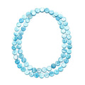 Blue Shell Pearl 14-16mm Beaded Endless Necklace 46 Inches - Sticky add to cart bar