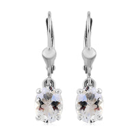 Petalite 2.00 ctw Lever Back Earrings in Platinum Over Sterling Silver
