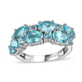 Betroka Blue Apatite Ring in Platinum Over Sterling Silver (Size 10.0) 6.40 ctw - Sticky add to cart bar