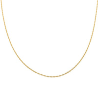 24K Yellow Gold Chain Necklace 18 Inches 3.50 Grams