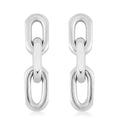 Triple Link Earrings in Stainless Steel - Sticky add to cart bar