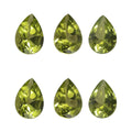 Arizona Peridot Set of 6 (Pear 7x5 mm) 4.20 ctw Loose gemstone - Sticky add to cart bar