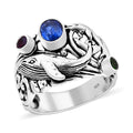 Bali Legacy Blue Kyanite and Multi Gemstone 1.40 ctw Ring in Sterling Silver - Sticky add to cart bar