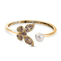 GP Trionfo Collection Multi Gemstone Bangle Bracelet in 18K Vermeil Yellow Gold Over Sterling Silver (7.25 In) 1.85 ctw - Sticky add to cart bar