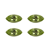 Peridot Set of 4 (Mrq 10x5 mm) 3.75 ctw Loose gemstone