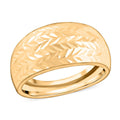 Italian Tapered Diamond-Cut Ring in 10K Yellow Gold (Size 10.0) 1.50 Grams - Sticky add to cart bar