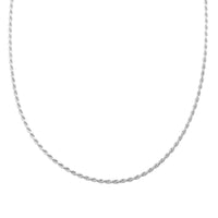Sterling Silver Rope Chain Necklace 30 Inches 21.90 Grams