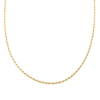 14K Yellow Gold Over Sterling Silver Rope Chain Necklace 30 Inches 21.90 Grams