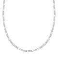 Sterling Silver Figaro Concave Necklace 24 Inches 12.5 Grams - Sticky add to cart bar