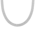 Silken Weave Chain Necklace in Sterling Silver 22.40 Grams 20 Inches - Sticky add to cart bar