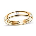 Moissanite Band Ring in 18K Vermeil YG Over Sterling Silver (Size 10.0) 0.15 ctw - Sticky add to cart bar
