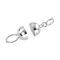 14K Yellow Gold 6X4.5mm Magnetic Lock with 4.96x1.16mm Spring Ring Lock
