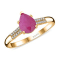 Iliana AAA Mozambique Ruby and G-H SI Diamond 2.15 ctw Ring in 18K Yellow Gold (Size 9.0) - Sticky add to cart bar