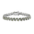 TLV Tanzanite, White Zircon Bracelet in Rhodium Over Sterling Silver (6.50 In) 10.35 ctw - Sticky add to cart bar