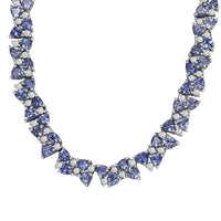 TLV Santa Ana Madeira Citrine, White Zircon Necklace (18 Inches) in Rhodium Over Sterling Silver 31.25 ctw
