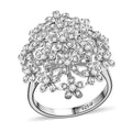 GP White Diamond Ring in Rhodium Over Sterling Silver (Size 10.0) 0.50 ctw - Sticky add to cart bar