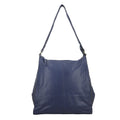 100%  Genuine Leather Hobo Shoulder Bag Size: 17(L) x 4.5 (W) x 12(H)  inches Color: Navy - Sticky add to cart bar