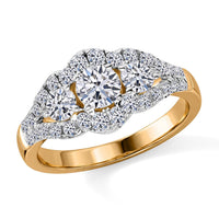 14K Yellow Gold Lab Grown Diamond (G-H, SI) Ring (Size 8.0) 1.60 ctw