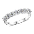 Lab Grown Diamond (SI) Ring in Platinum Over Sterling Silver (Size 6.0) 1.00 ctw - Sticky add to cart bar