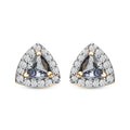Green Tanzanite, White Zircon Earrings in 18K Vermeil YG Over Sterling Silver 1.50 ctw - Sticky add to cart bar