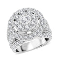 Rosy Blue Closeout 10K White Gold Diamond (G, I1-I2) Ring 9.60 Grams 4.00 ctw - Sticky add to cart bar