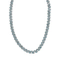 Doorbuster Madagascar Blue Apatite and White Zircon Necklace 18 Inches in Platinum Over Sterling Silver 23.60 ctw - Sticky add to cart bar